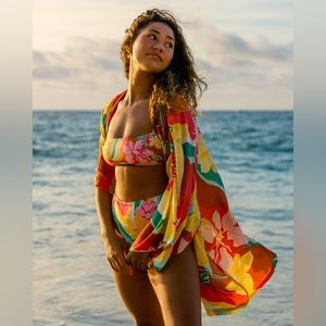 Billabong Loveland 2 Kimono Beach Cover Up- NWT